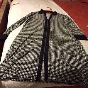 Houndstooth dress black and white